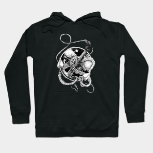 Octopus anchors away modern design Hoodie